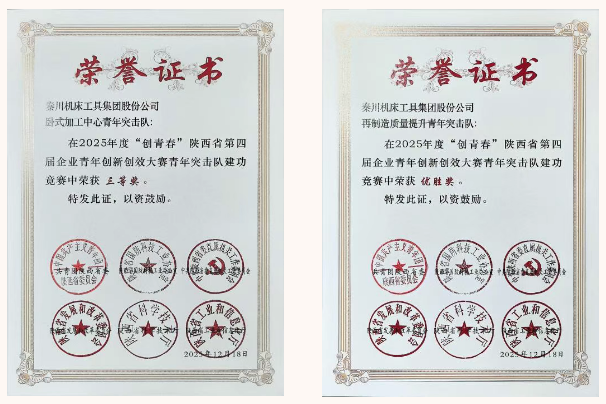 【群團工作】秦川青年在“創(chuàng)青春”陜西省第四屆企業(yè)青年創(chuàng)新創(chuàng)效大賽青年突擊隊建功競賽中斬獲佳績
